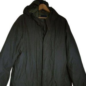 Brooks Brothers Men's Size L Down Feather Filler Hooded Winter Jacket